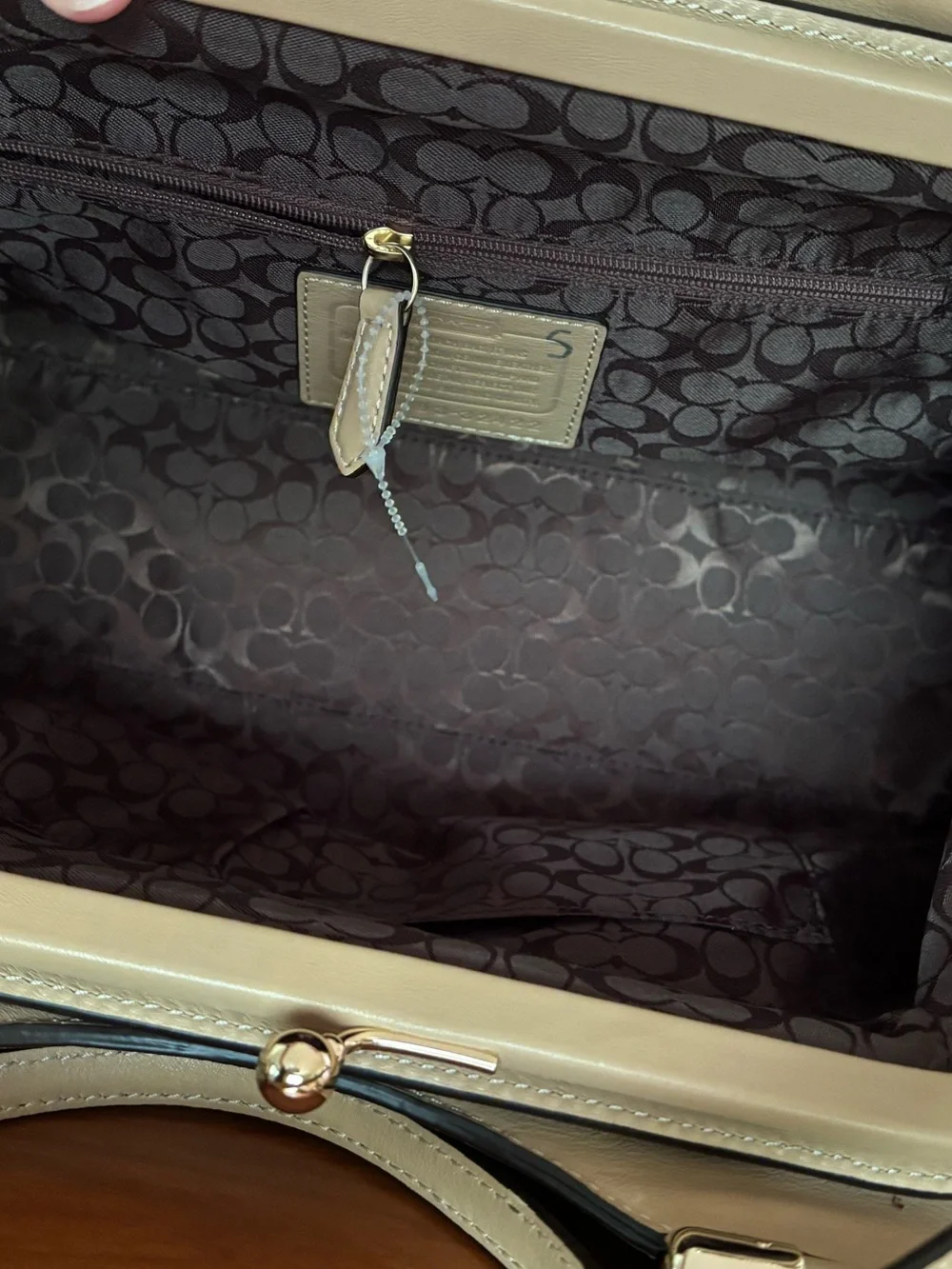 COACH Madison Pinnacle Caroline Satchel in Embossed Texture Leather and Sued